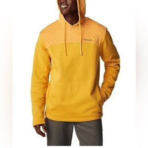 1X Columbia Men's Mountain Quilted Yellow Hoodie